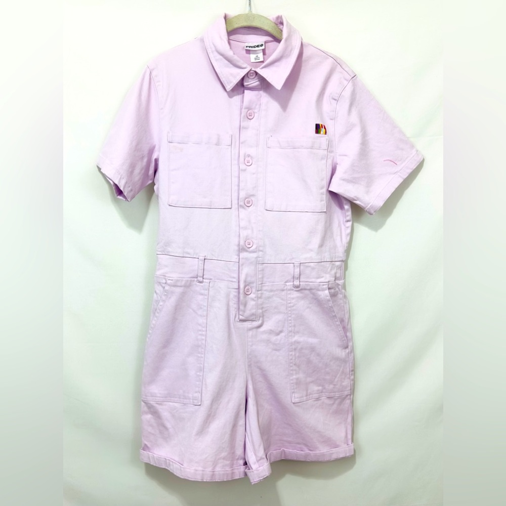 Pride Utility Rper Light Lilac Button Up Size XS